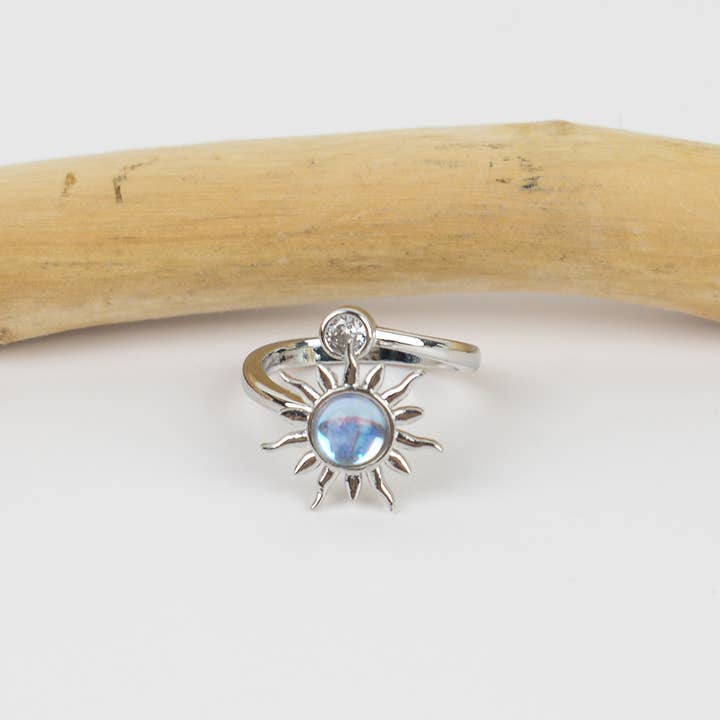 mildstyles - Wholesale Band/Stacked Ring - Sunflower Rotating Stress Relief Ring1