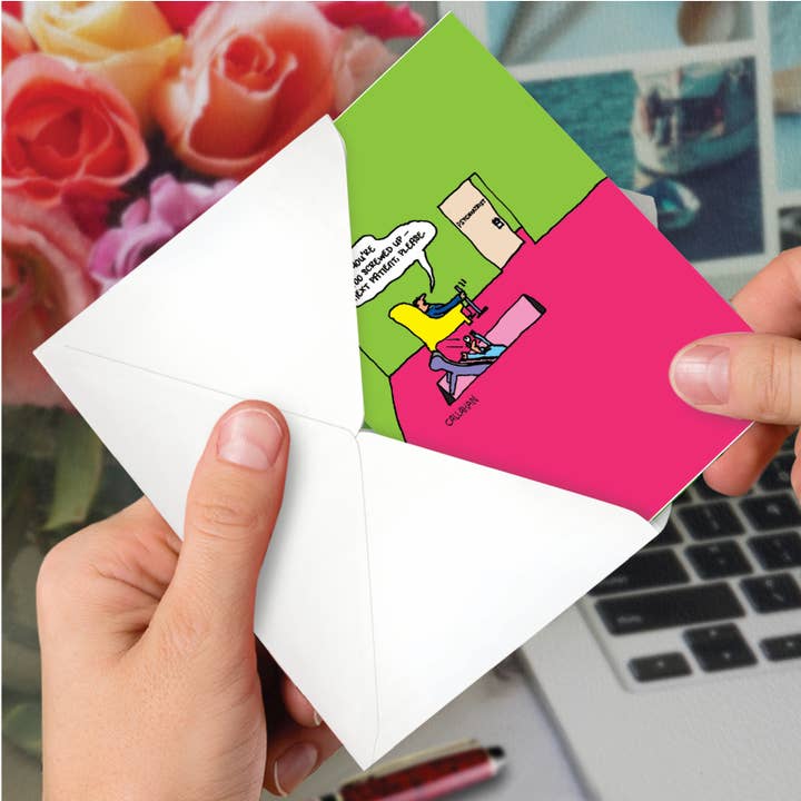 NobleWorks - Wholesale Everyday Greeting Card - All Occasions Card - John Callahan’s Down The Hatch2