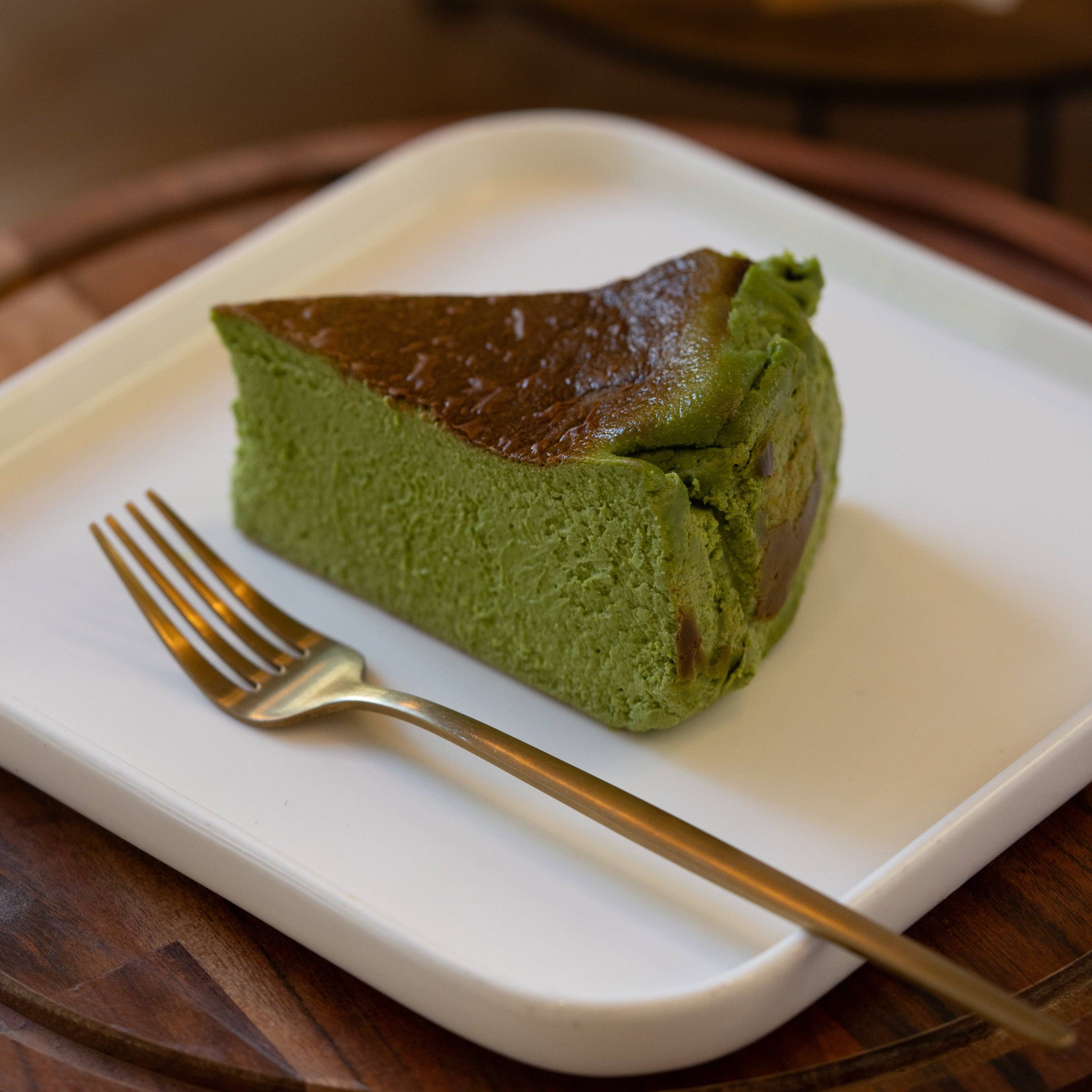 Ember Bakery - Wholesale Cake - Matcha Basque Cheesecake1