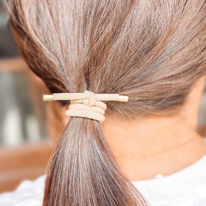 Scented By Elle – wholesale Smycken – Neutral Hårsnodd/Armband Trio