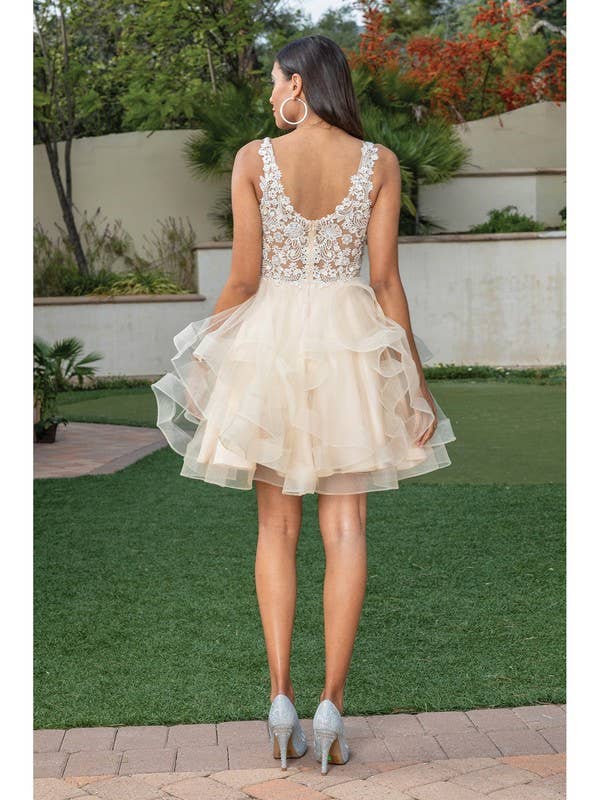 Dancing Queen Dress - Wholesale Dress - Women's - Deep V-Back Homecoming Dress3