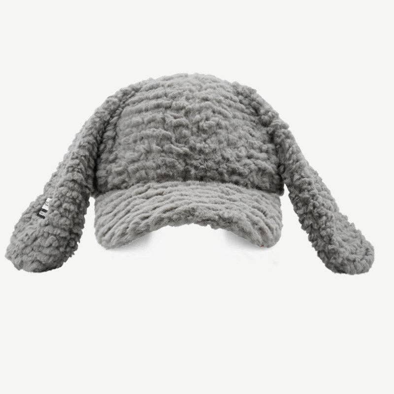 Dipped Shop - Wholesale Baseball Cap - Women's - Cute Plush Long Ears Bunny Baseball Cap DP25G7266