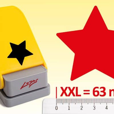 Lupus – Großhandel Bastelwerkzeug – LUPUS Kids Motiv-Locher XXL Stern