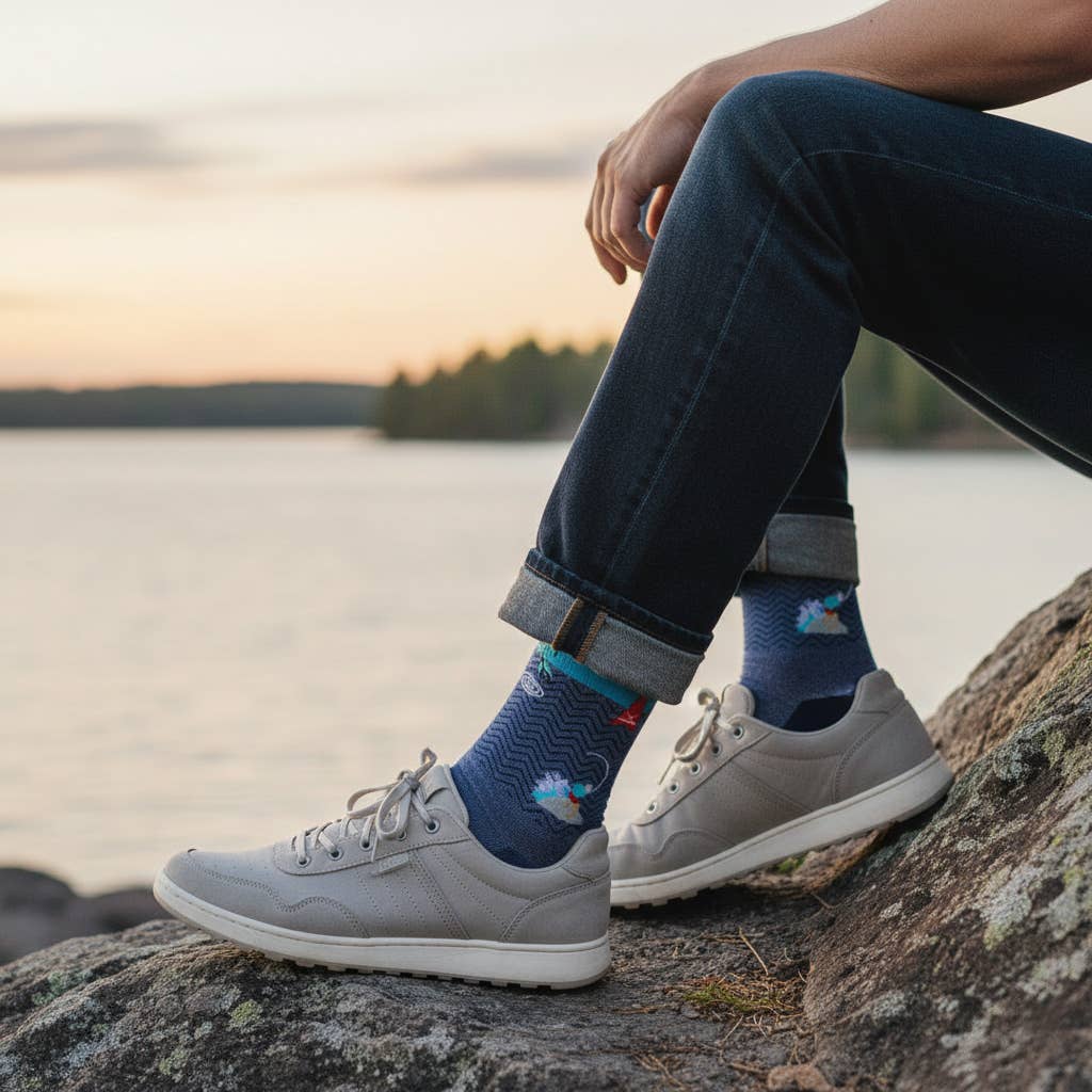 Soxfords - Wholesale Socks - Men's - "Cast King" - Fishing Themed Fine Men's Socks8