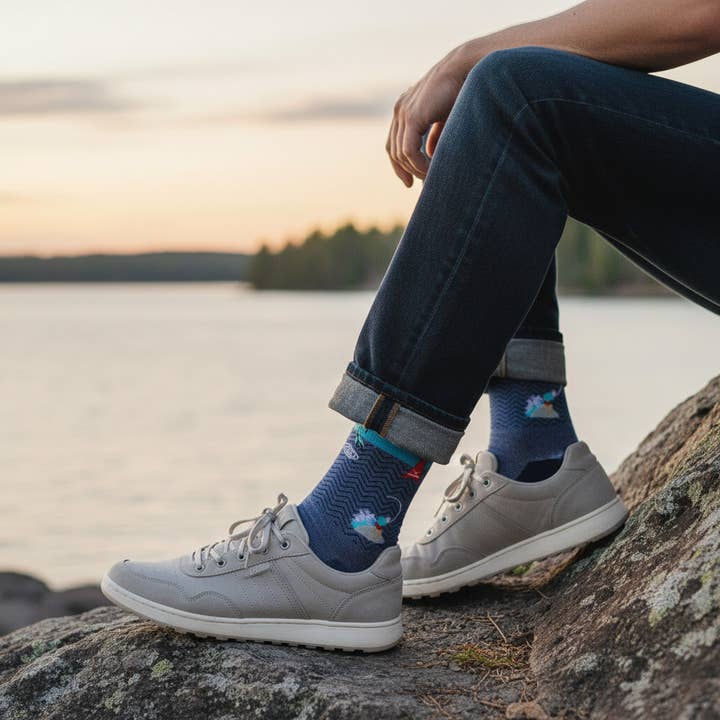 Soxfords - Wholesale Socks - Men's - "Cast King" - Fishing Themed Fine Men's Socks8