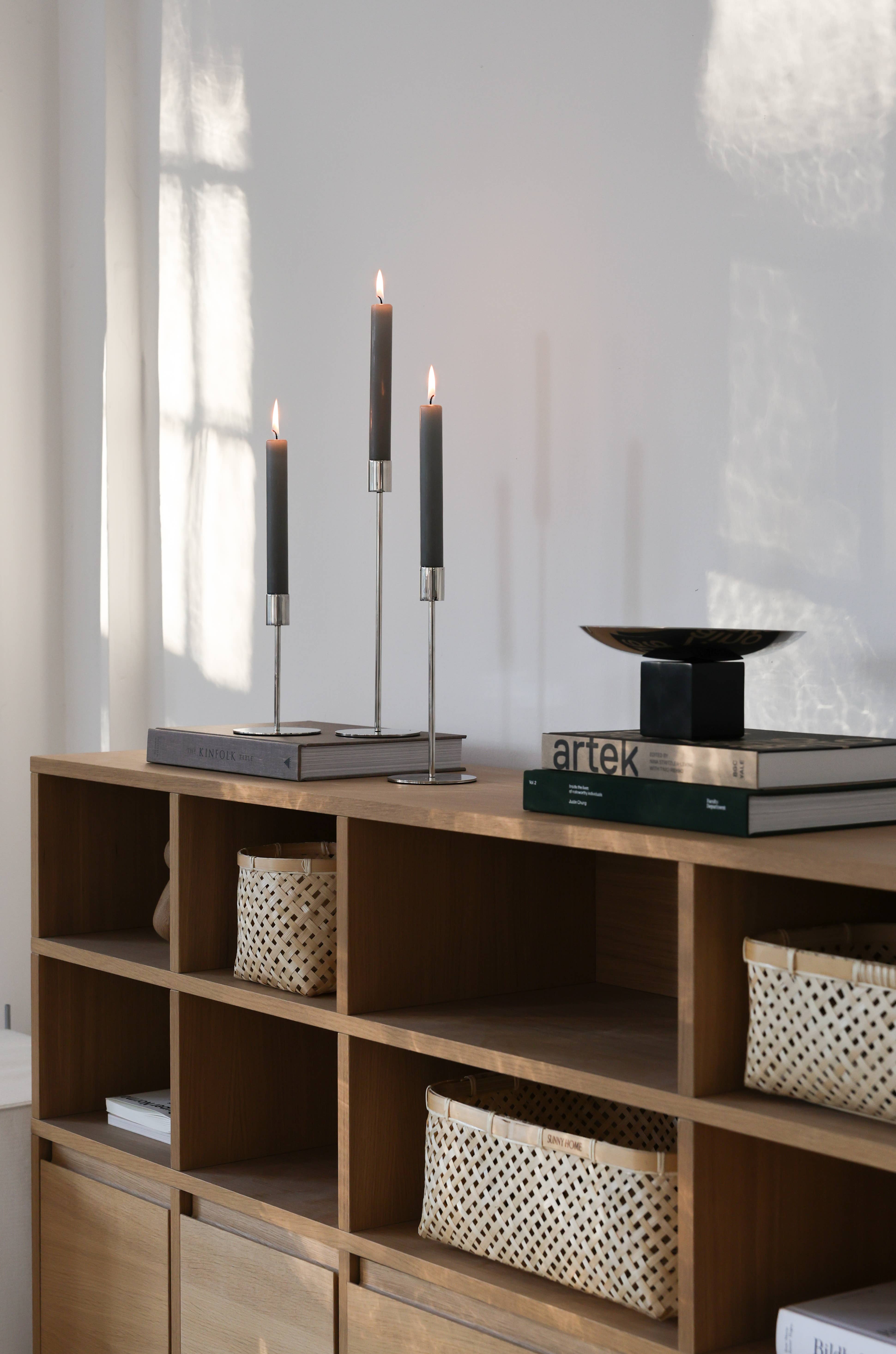 SUNNY HOME - Wholesale Candle Holder - Silver Doric Candle Holder Set of 35