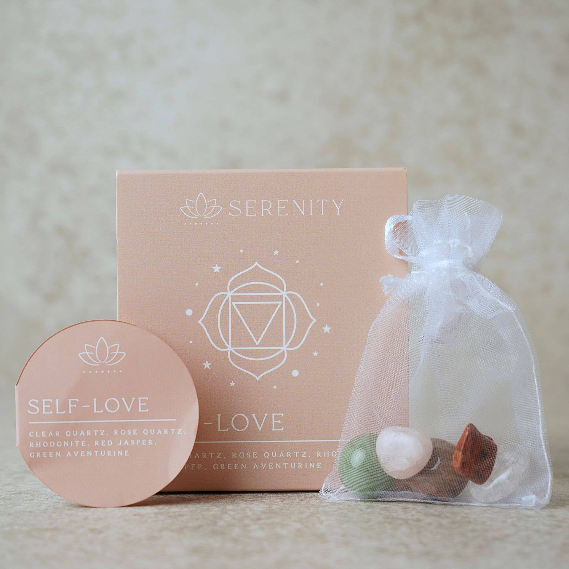 WIDDOP and Co. - Wholesale Ornament - **ASTD MULTI 24** Serenity Wellbeing Crystal Collection CDU17