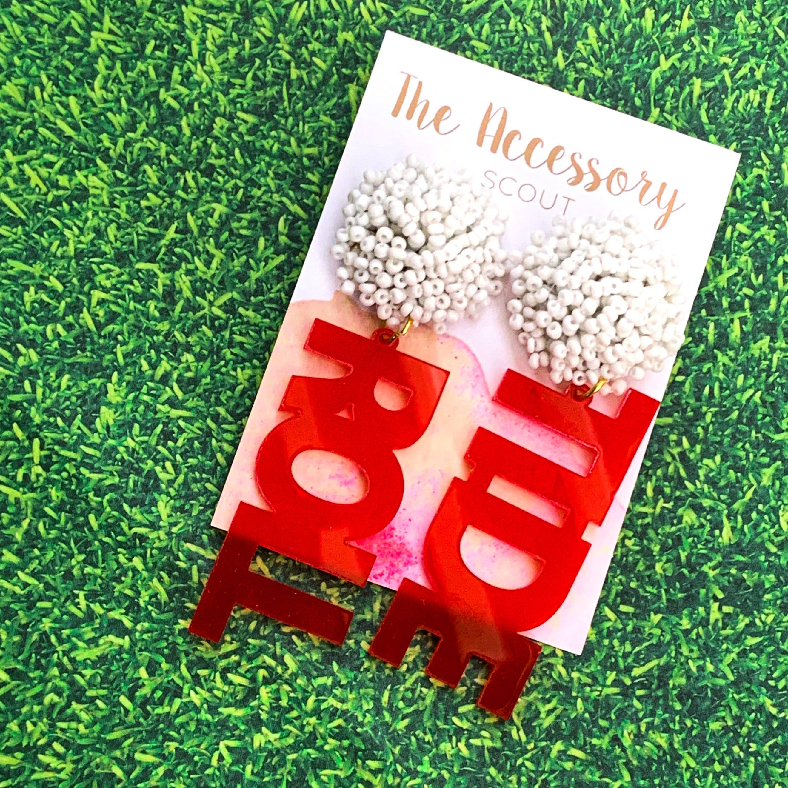 THE ACCESSORY SCOUT - Wholesale Dangle Earrings - Scout Celebration Tailgate Roll Tide Earrings0