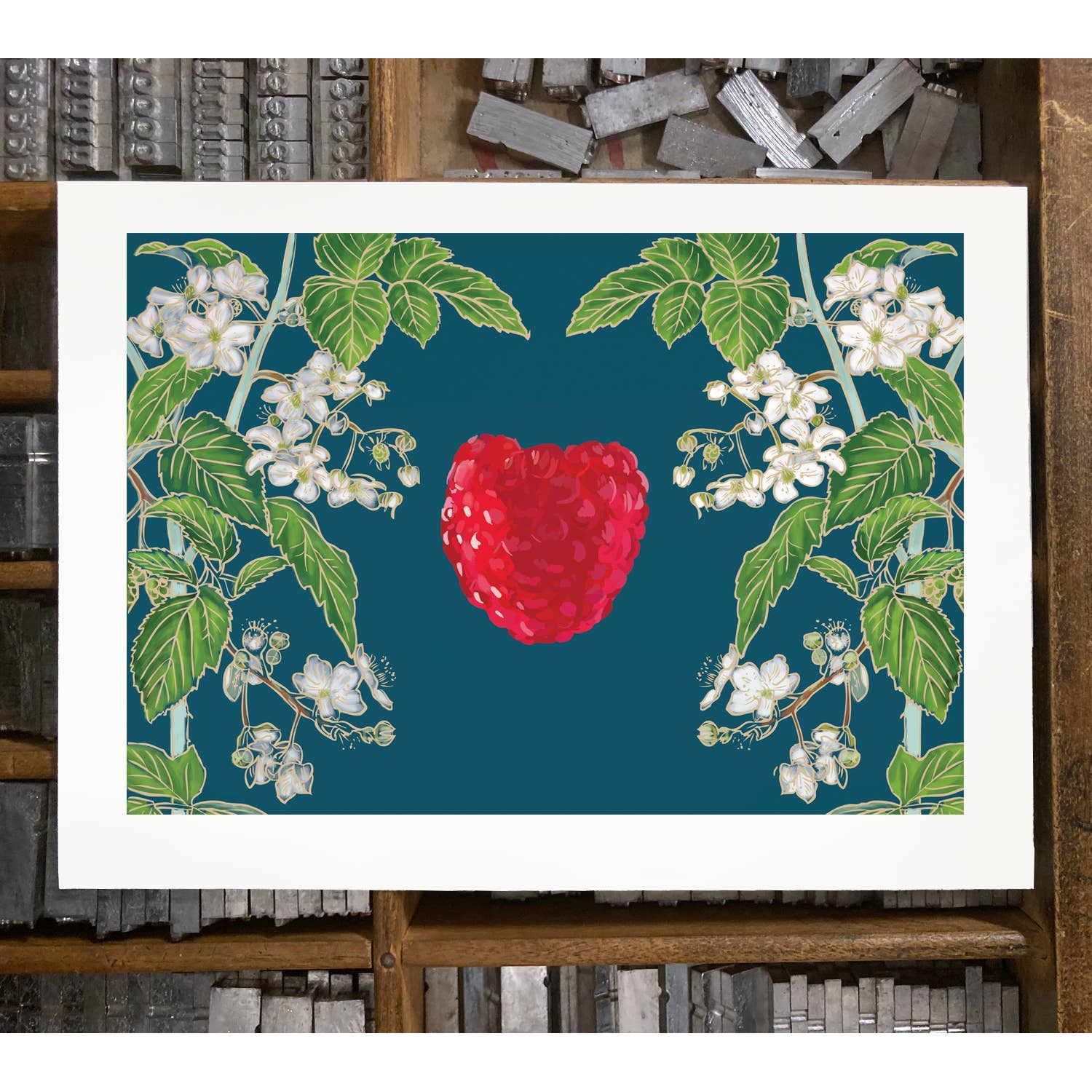 Rigel Paper – wholesale Everyday greeting card – RFM-433 Raspberry & Flower Greeting Card2