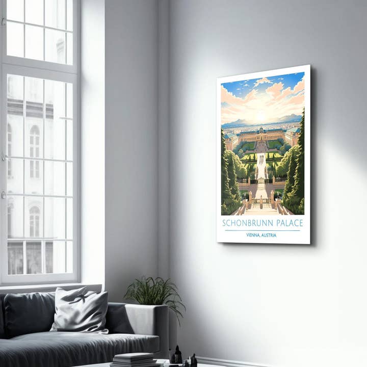 Artdesigna KG - Wholesale Art Print - Schonbrunn Palace-Vienna Austria-Travel Posters | Glass Wall Art3