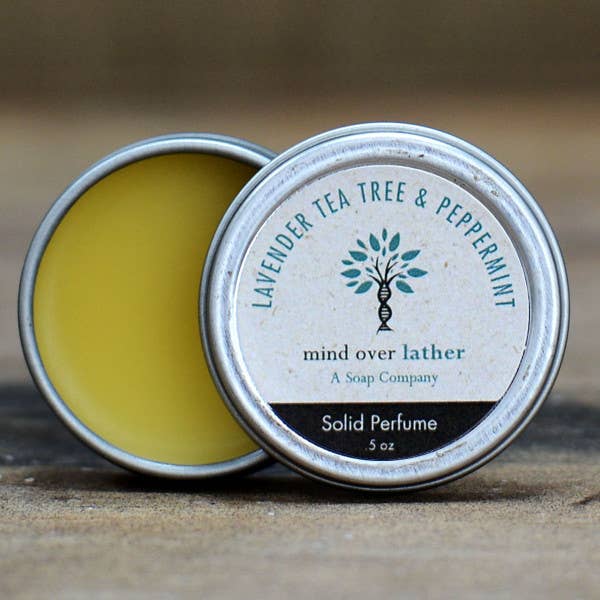 Lavande Menthe Poivrée Arbre à Thé Parfum Solide pour la vente par Mind Over Lather
