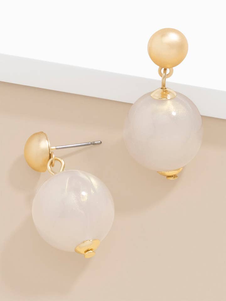 Iriserande Bead Drop örhänge för wholesale av ZENZII Jewelry