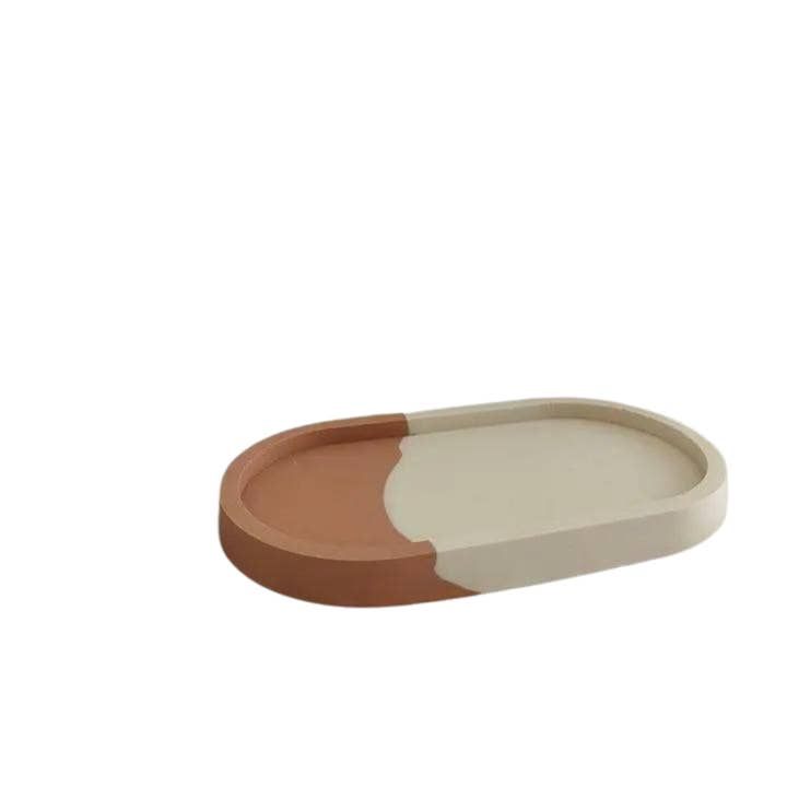 Sweet Happiness - Wholesale Decorative Plate/Dish/Bowl - Terracotta/cream catchall4