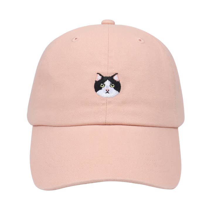 HatPhile Tuxedo Cat Soft Baseball Cap – Adjustable Cotton Hat for Cat Lovers for wholesale by HATPHILE