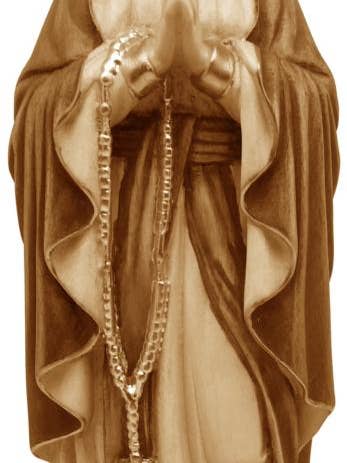 Notre-Dame de Lourdes avec couronne en bois 14340 pour la vente par Dolfi