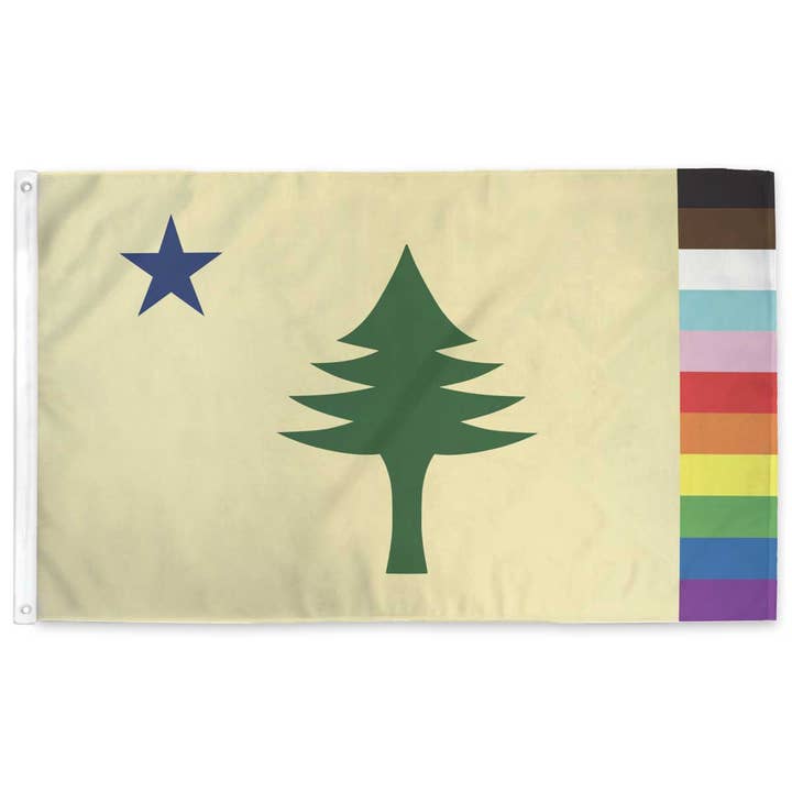 Flags For Good - Wholesale Flag - Rainbow Maine 1901 Pride Flag