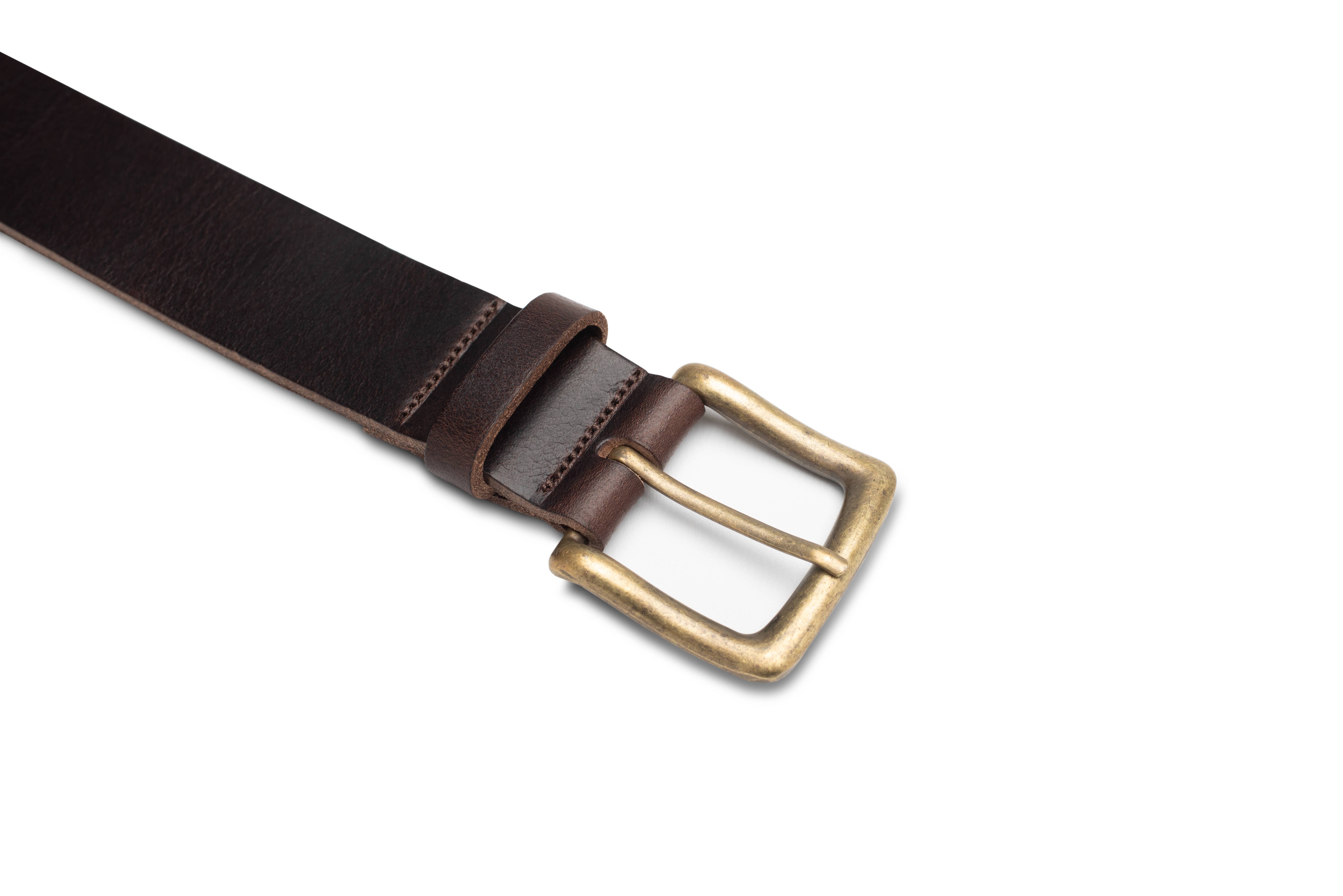 Leathergraft – wholesale Belt – Unisex – Men's full grain leather belt with antique brass buckle10