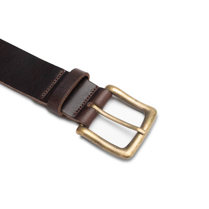 Leathergraft – wholesale Belt – Unisex – Men's full grain leather belt with antique brass buckle10