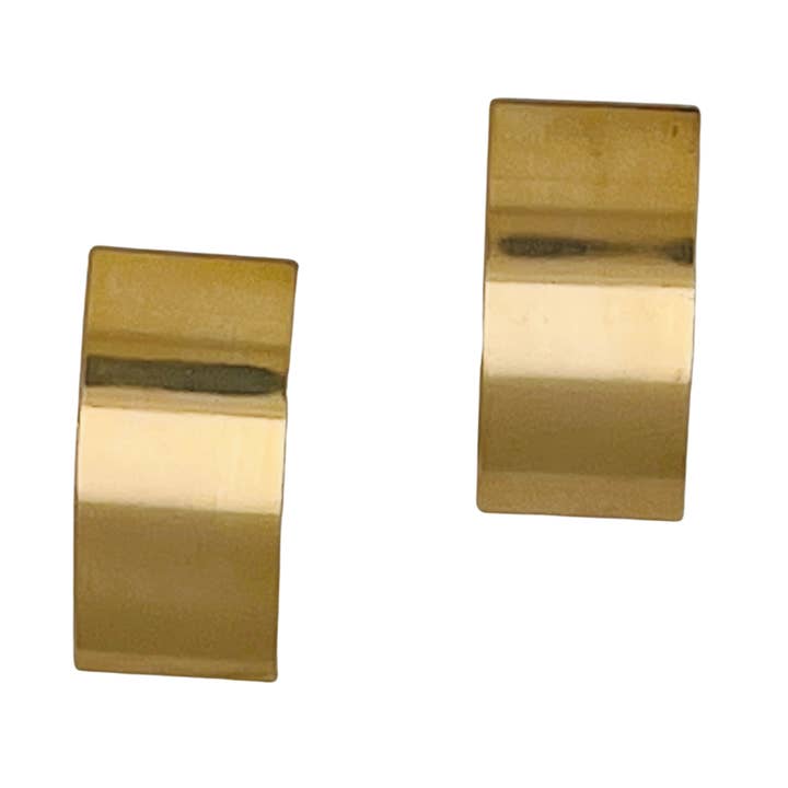 Boucles d'oreilles SE827 en métal doré 18 carats pour la vente par Sai Brazil