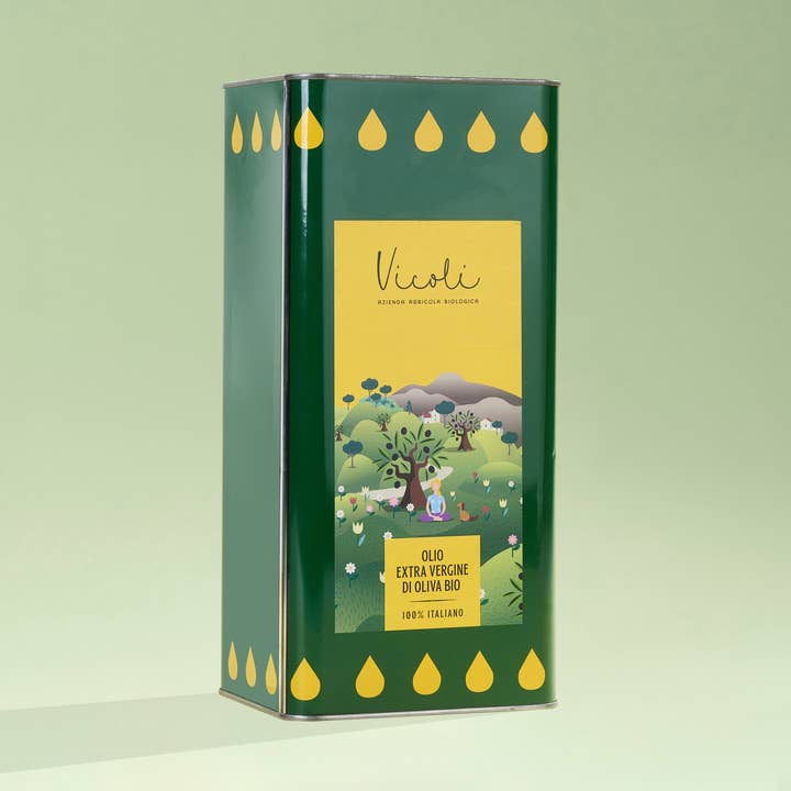Óleo EVO Bio e Vegan 100% Italiano – Lata 5L por atacado de Vicoli azienda agricola biologica