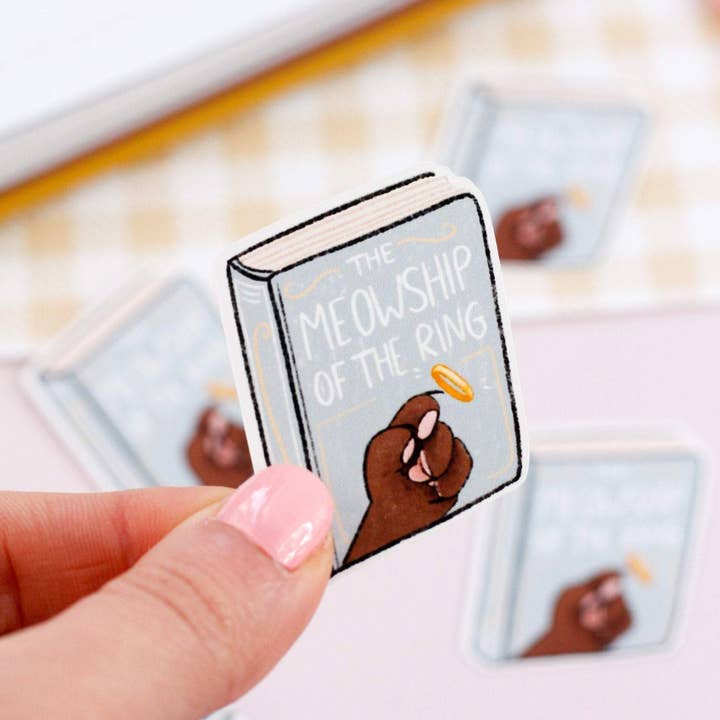 My Sweet Paper Card - Wholesale Sticker - The meowship of the ring - Cat book stickers