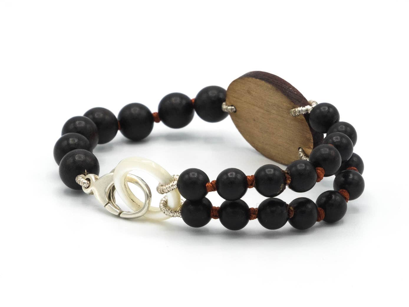 Jen Stock Mindful Designs - Wholesale Beaded Bracelet - Signature ©️Goddess Bracelet || Wood OM3