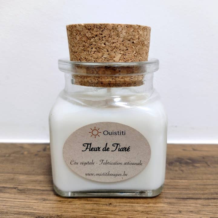 Ouistiti - Bougies et compagnie - Wholesale Jar/Filled Candle - Tiaré Flower Scented Candle - 20h