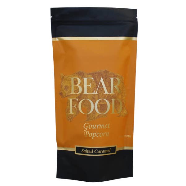 Salted Caramel Gourmet Popcorn for wholesale by Bear Food