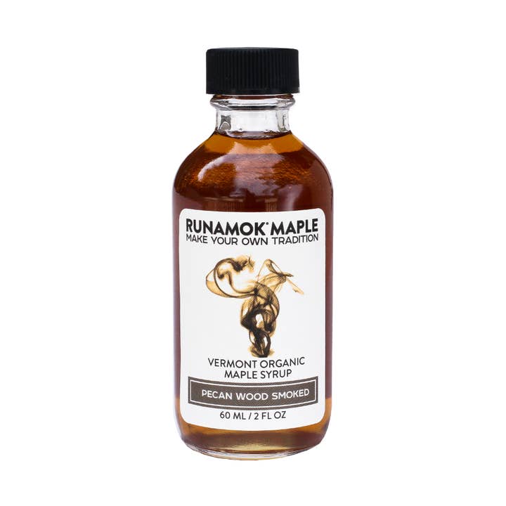 Smoked Organic Maple Syrup 60ml for wholesale by Runamok
