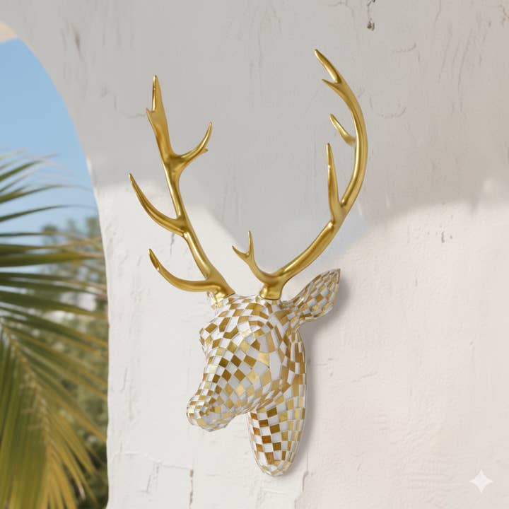 Modern Mosaic Deer Head Wall Decor – 3D Resin Art and other Purchase Wholesale soybeans for deer. Free Returns & Net 60 Terms on Faire trending on Faire.