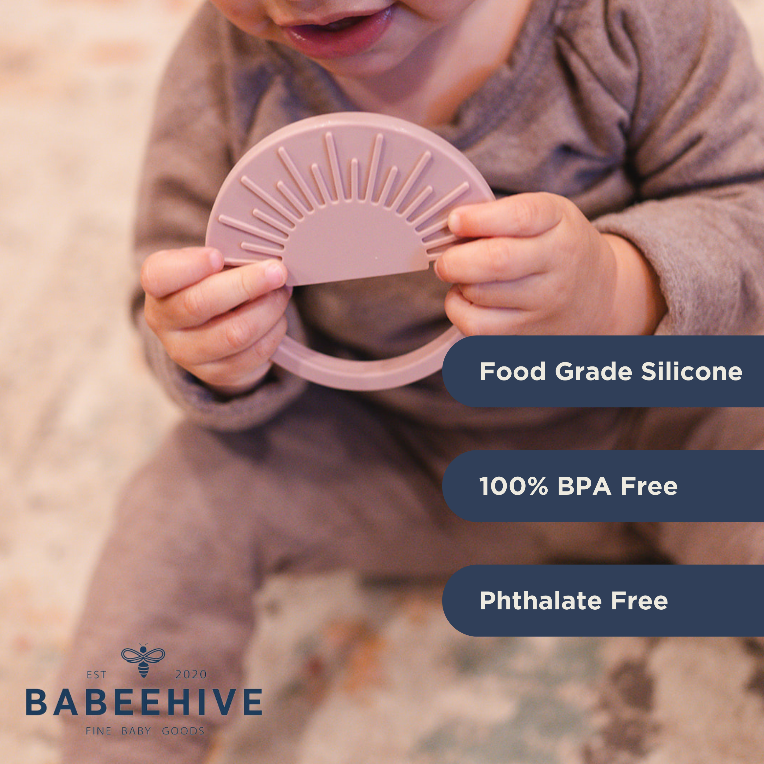 Babeehive Goods – Mordedor - Bebé por atacado – Brinquedo Mordedor Sunburst9