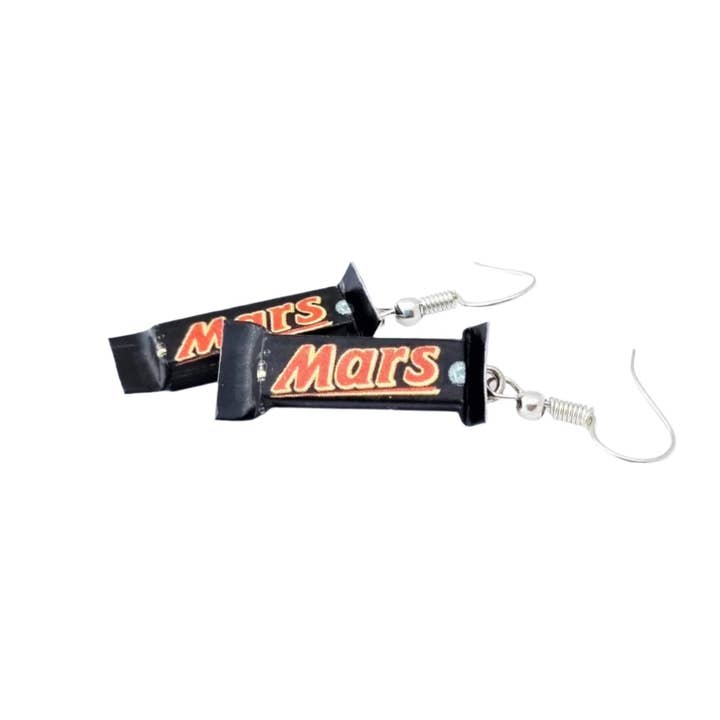 Mars Bar earrings for wholesale by Cheeky Little Monkeys Jewellery