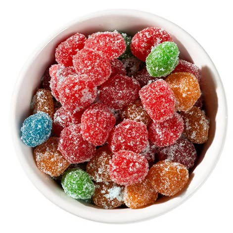 Mama V's Candy Co - Wholesale Gummy - Mama V's Extreme Sour Blue Raspberry Blasts 8oz