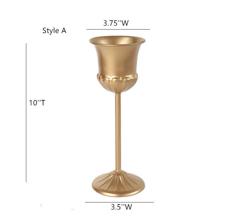 Sweet Home Deco - Wholesale Vase - Metal Gold Floral Holders, Centerpiece Vases, Brass Pin Frog8