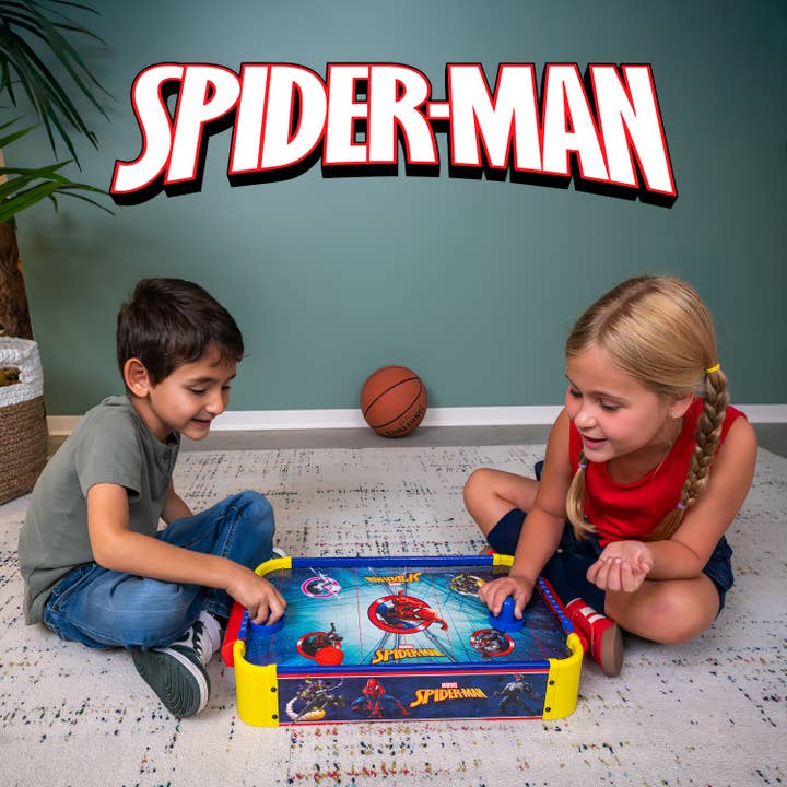 World Tech Toys - Wholesale Sporting Game - Kids & Baby - Marvel Spider-Man Electric Wooden Tabletop Air Hockey 5