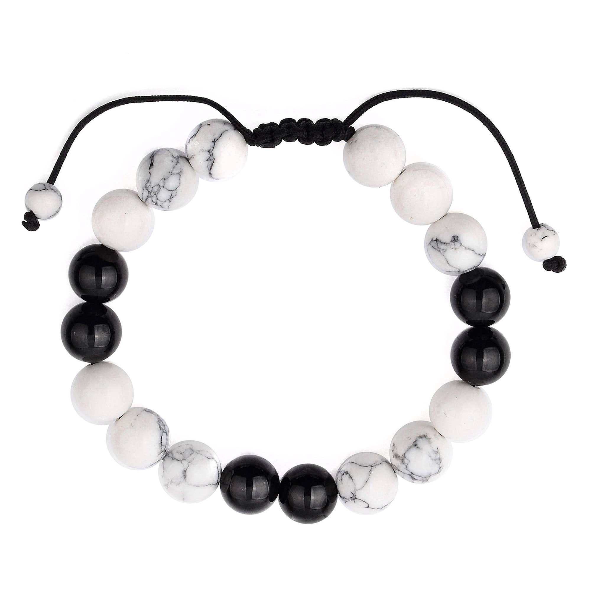 West Coast Jewelry - Vente Bracelet de perles - Bracelet réglable en perles de pierre naturelle polie4