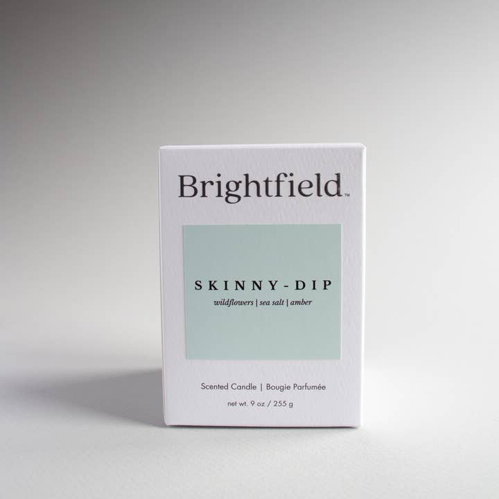 Brightfield - Wholesale Jar/Filled Candle - Skinny Dip Non-Toxic Coconut Soy Candle with Wooden Wick