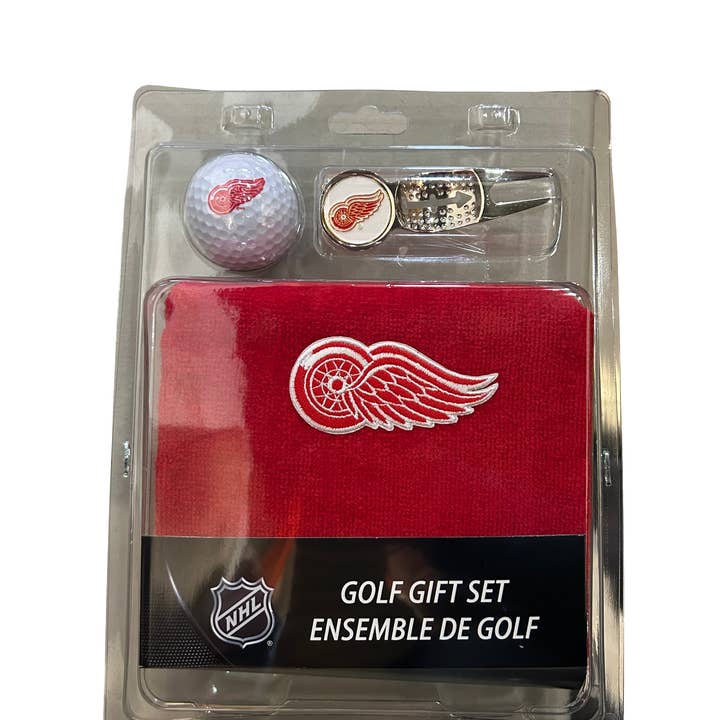 Coffret Cadeau de Golf 4 Pièces Detroit Red Wings pour la vente par CaddyPro Golf Products Ltd.