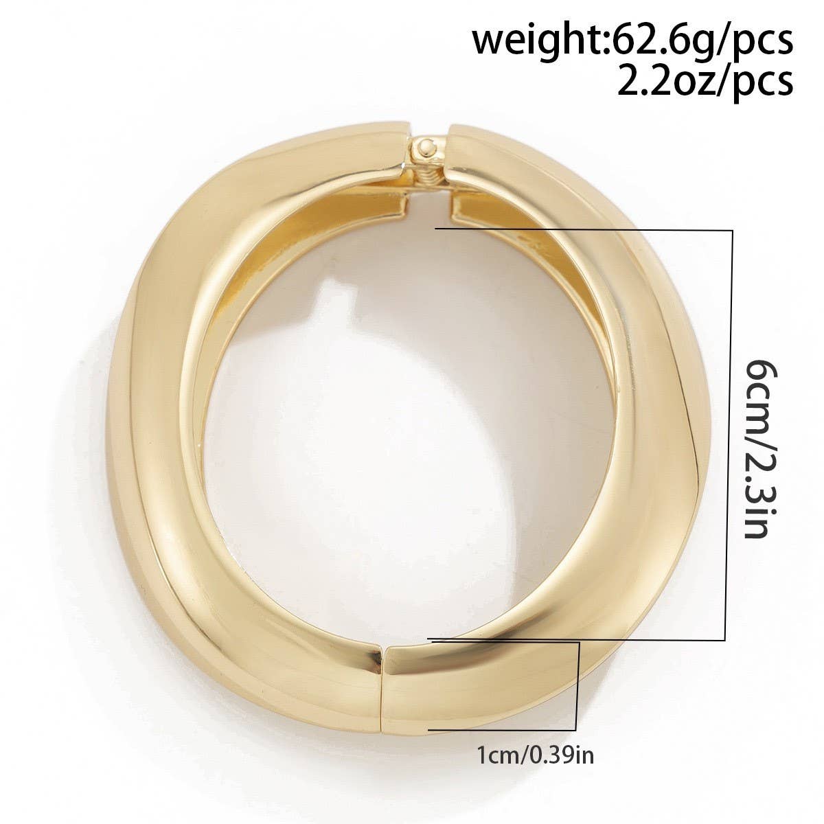 ACCITY - Wholesale Cuff Bracelet - NEW DESIGN FASHION TREND METAL SMOOTH BRACELET_CWMM30811