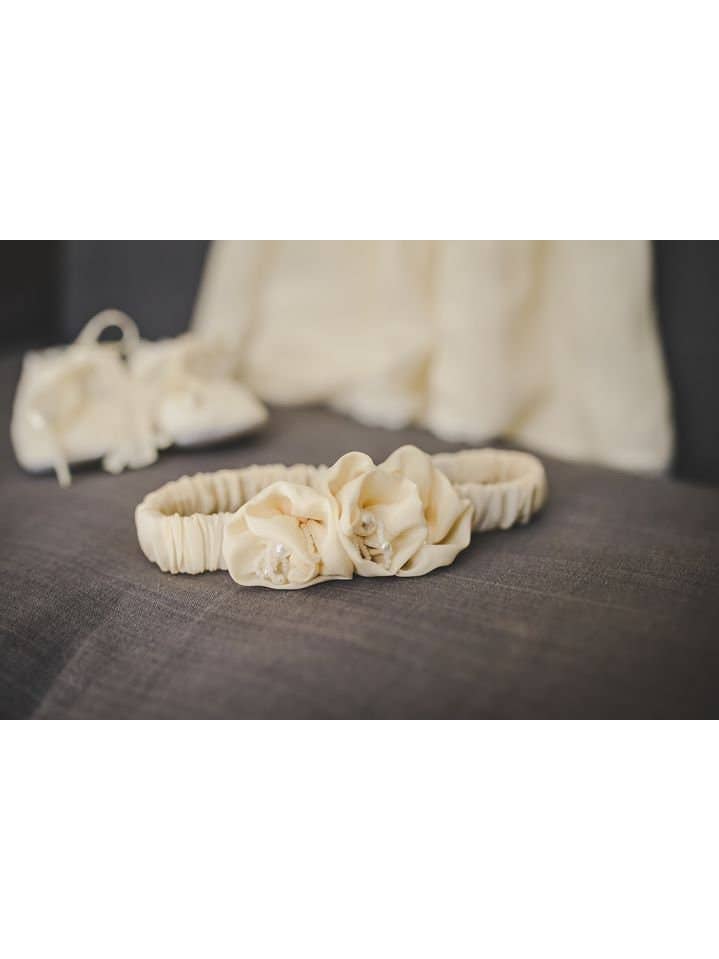 Matrinna - Wholesale Dress Set - Baby - Girl's Baptism Silk Dress, Tulle Cape, Headband & Candle6