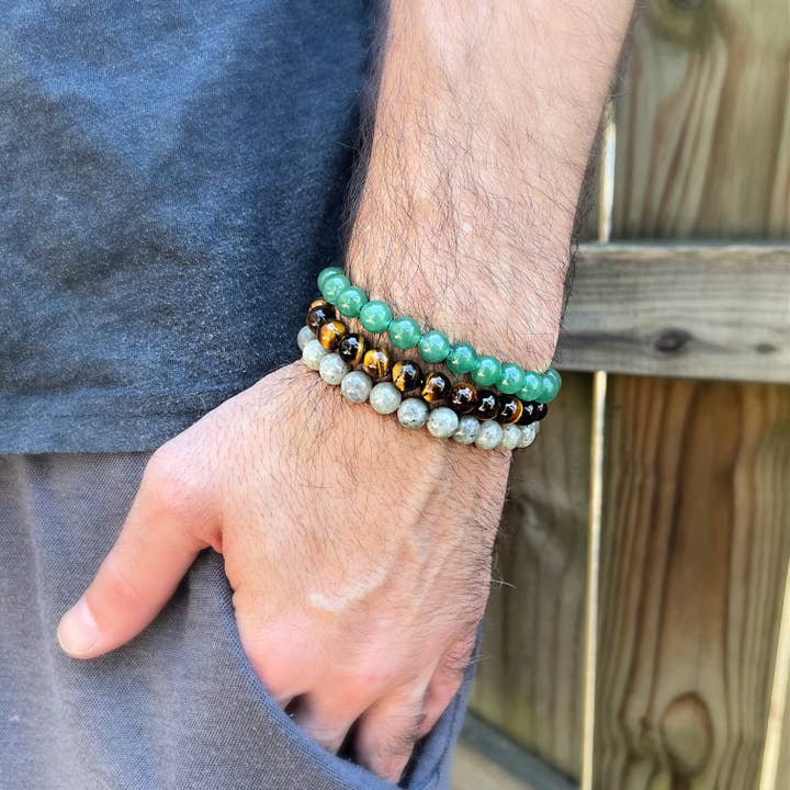 Gemstone Beaded Stretch Bracelets for wholesale by CY Design Studio