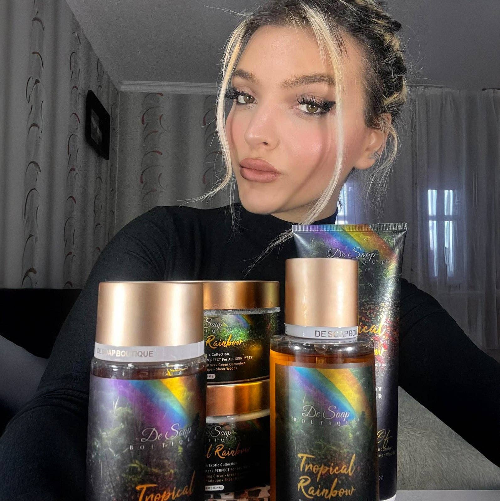 De Soap Boutique TM – Loção para mãos e corpo por atacado – Tropical Rainbow Hidratante para Mãos e Corpo21