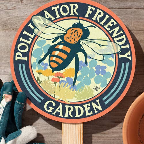 Wirtheim Poster Arts LLC - Wholesale Outdoor Sign - Bee Pollinator Friendly - Yard and Garden Sign