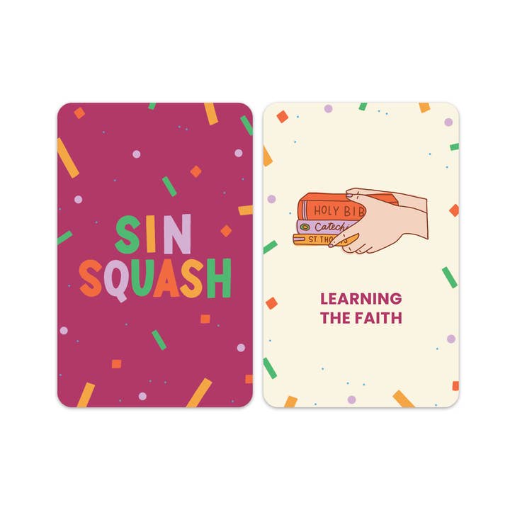 Catholic Family Crate® - Wholesale Card Game - Sin Squash: Confession Edition