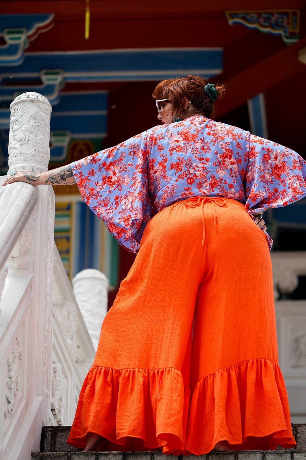 Jinx the label - Wholesale Blouse - Women's - Renesme Wrap Top - Sunset Prism2