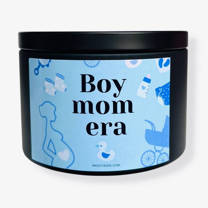 Boy mom candle, boy mom gifts, in my boy mom era, its a boy for wholesale by Angsty Addie