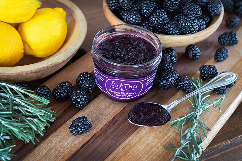 Eat This Yum - Wholesale Jam/Jelly -  Seedless Blackberry Rosemary Jam 3