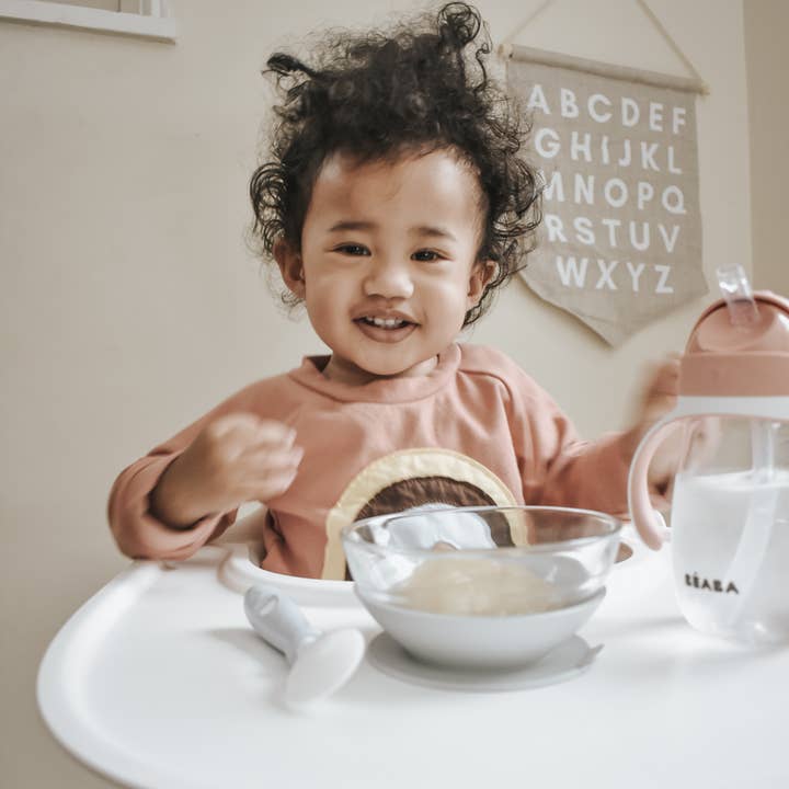 BEABA & Childhome - Wholesale Dinner Plate - Kids & Baby - BEABA Glass Meal Set - Eucalyptus7