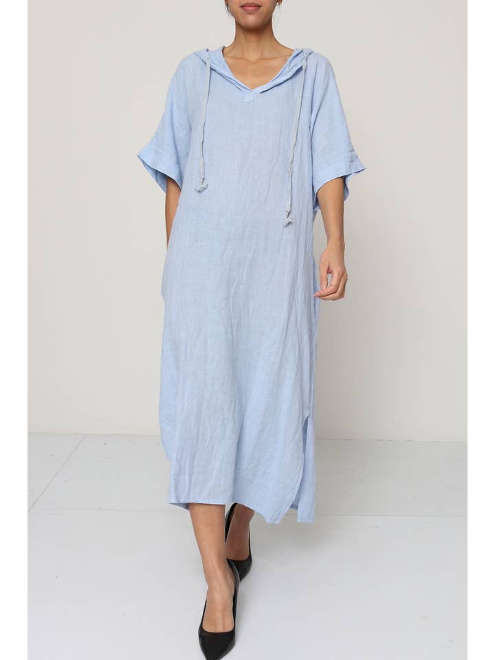 LÉA & LUC - Wholesale Dress - Women's - Short Dresses in 100% Linen REF. 1493