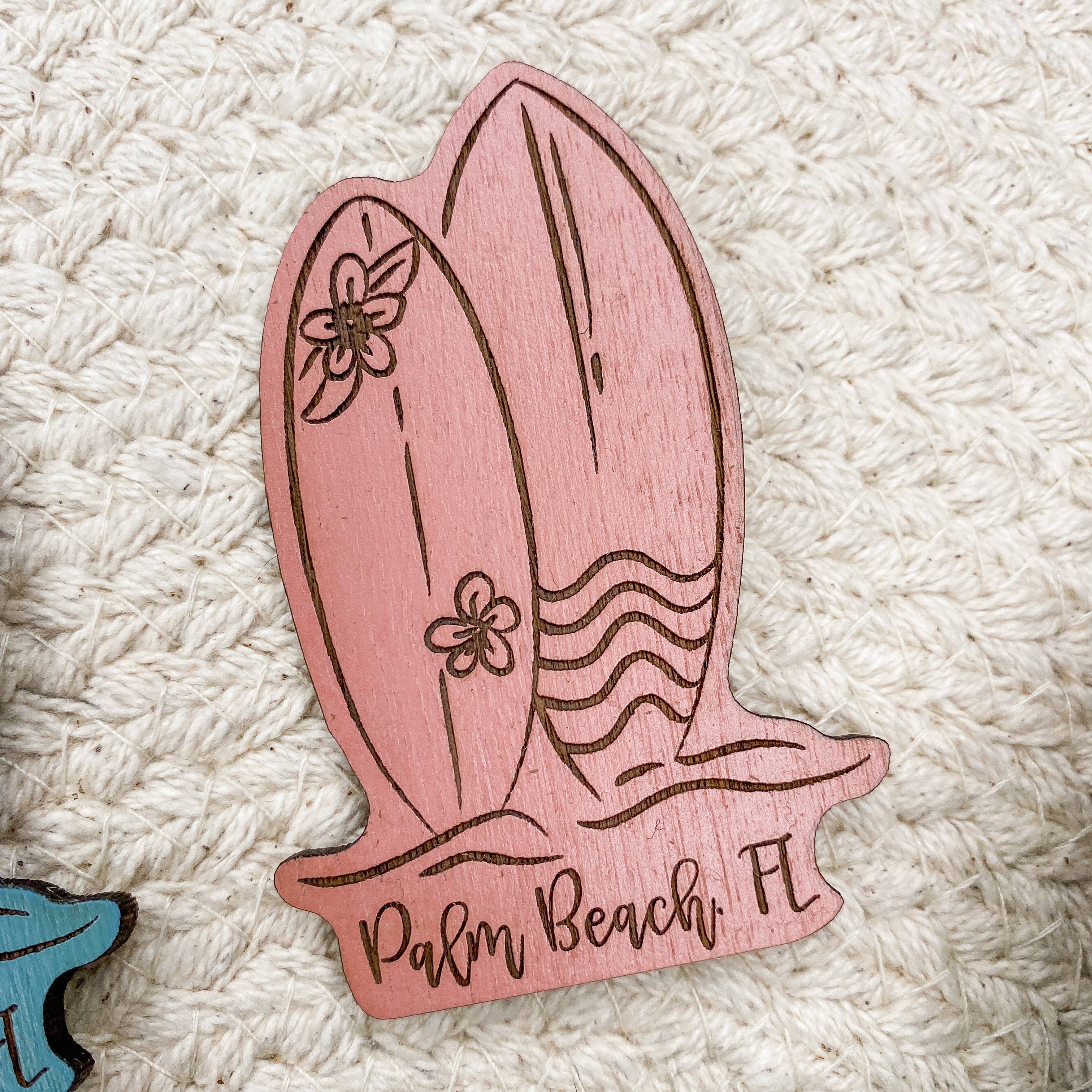 The Cottonseed Marketplace - Wholesale Magnet - Surfboard Wooden Magnet4